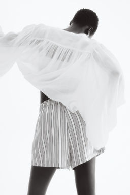 Pantal?n corto de sarga con cord?n de ajuste - H&m фото 6