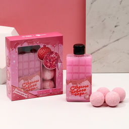 Подарочный набор женский «Сладкого Нового года», гель для душа 300 мл, бомбочки для ванны 4×40 г, Чистое счастье
