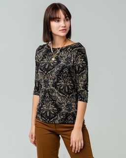 Лонгслив с вырезом лодочка 75.1.30