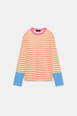 JERSEY PUNTO RAYAS / Rosa pastel - Zara фото 8