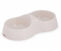 Миска для домашних животных 0,2 л двойная , рат. А(М8271), (М8272), М8620