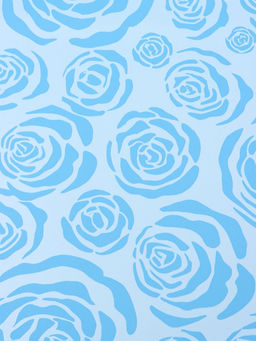 Цена за 20 шт. Пленка флористическая для цветов, «Цветы», голубая, 57×57 см