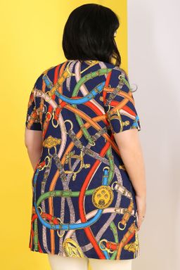 Туника с ярким принтом - Almond фото 2