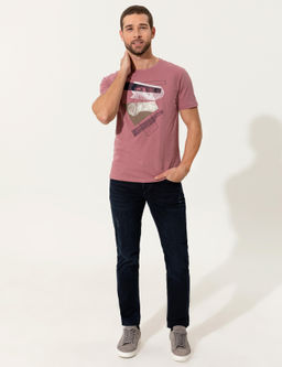 G_l Kurusu Slim Fit Bisiklet Yaka Ti__rt