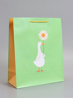 Пакет подарочный ламинированный «Ромашка», 26×12×32 см