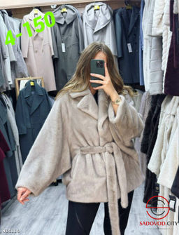 Шуба женская в стиле кимоно - Bruno фото 2