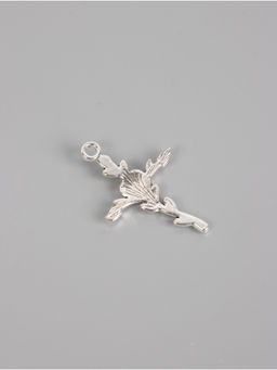 Набор декоративных элементов для творчества Роза и крест, металл под серебро, 10 шт., 3.42.30.2 см - Арт узор фото 3