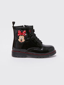 Minnie Mouse Bask?l? Ba?c?k ve Fermuarl? K?z ?ocuk Bot - Waikiki фото 2