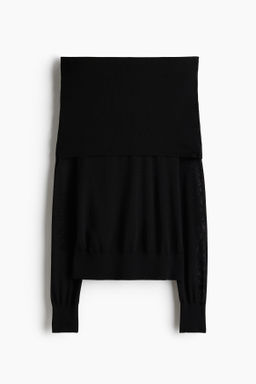 Top off-the-shoulder de lana - H&m фото 2