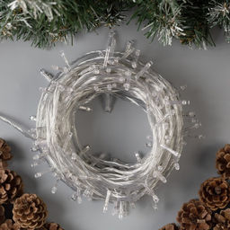 Гирлянда Нить 20 м, IP20, прозрачная нить, 200 LED, 8 режимов, 220 В, свечение синее - Luazon lighting фото 2