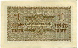 1 рейхсмарка 1939 года Германия (Для оккупированных территорий)