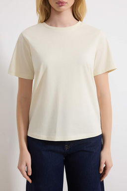 Murdum-Tas %100 Pamuk Bisiklet Yaka 2li Paket Orme T-Shirt TWOSS20TS0141