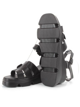 08-PEAG34-2 BLACK Босоножки женские (натуральная кожа) - Фабричный китай фото 12