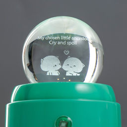 Фигурка светящаяся RISALUX Шар, LED-ночник, USB, АКБ, 9?9?11 см, МИКС