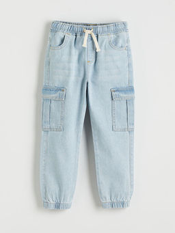 Beli Lastikli Erkek ?ocuk Jogger Jean Pantolon