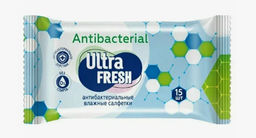 ULTRA FRESH влажн.салфетки (15шт) Antibacterial