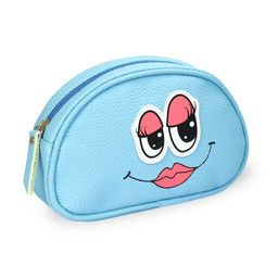 Пенал школьный, арт.50910/ 25 ГЛАЗА ГОЛУБОЙ (без наполнения, 20,5x12,5x6,5 см, искусственная кожа, м