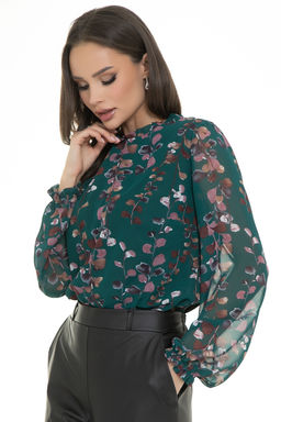 Блуза Волшебный шифон (грин) - Diolche фото 8