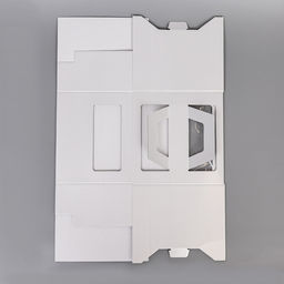 Коробка под торт 2 окна, с ручками, жемчуг, глянцевая, 24 х 24 х 20 см - UPAK LAND фото 8