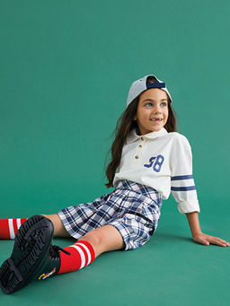 Ekose Gabardin K?z ?ocuk ?ort Etek - Waikiki фото 2