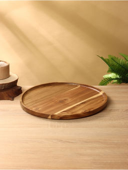 Блюдо, 35×35×2 см, чайное дерево