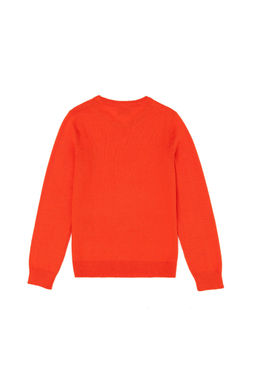 Оранжевый базовый свитер для девочки - U.s. polo assn фото 5
