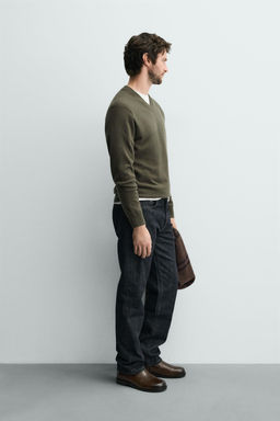 100% WOOL V-NECK JUMPER - Zara фото 4