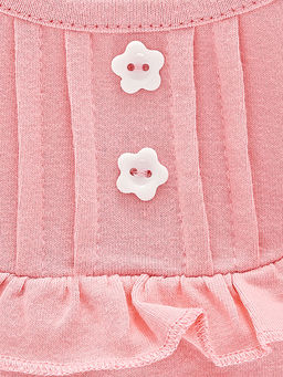 Комплект для девочки с лосинами UD 1145/0939 розовый - Mini maxi фото 4