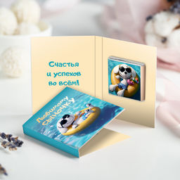 Мини-открытка "Любимому сыночку"