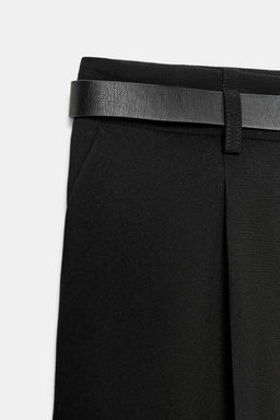 BERMUDA LARGA CINTUR?N / Negro - Zara фото 9