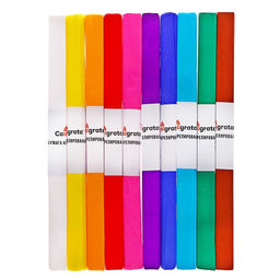 Набор бумаги крепированной «Плотная», рулон, 10 штук/10 цветов, 50×250 см, 32 г/м²