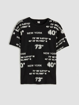 Erkek ?ocuk New York Bask?l? Ti??rt