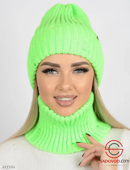 Шапка женская зимняя вязанная - Bruno фото 5