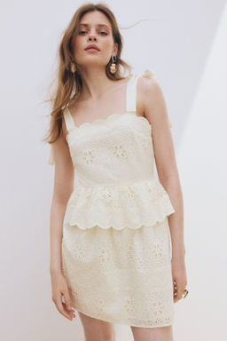 Vestido de tirantes con bordado ingl?s - H&m фото 2
