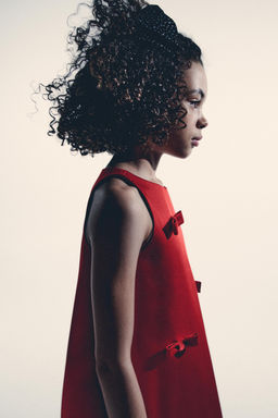 SATEEN DRESS WITH BOWS - Zara фото 7