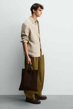 LEATHER TOTE BAG - Zara фото 7