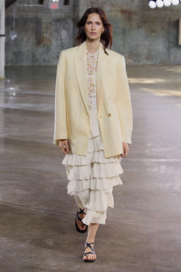 ZW COLLECTION MIDI SKIRT WITH RUFFLES
