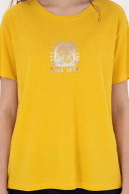 Женская шафрановая футболка - U.s. polo assn фото 6