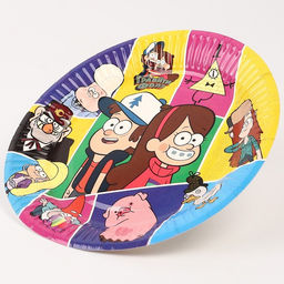 Цена за 10 шт. Тарелка бумажная, С Днём Рождения!, Гравити Фолз - Disney фото 9