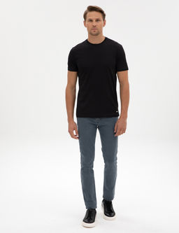 Siyah Slim Fit Basic Ti__rt
