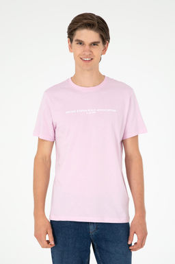 Мужская розовая футболка