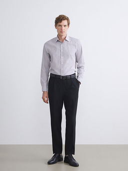 Slim Fit Uzun Kollu ?izgili Erkek G?mlek