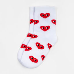 Носки для девочки KAFTAN «Сердечки», белые, 16-18 см