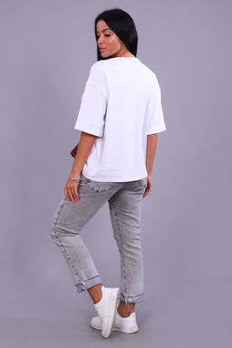 Футболка Натали 24884 оверсайз из кулирки пенье с лайкрой фото 6