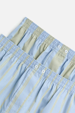 PACK OF 2 CONTRAST POPLIN BOXERS - Zara фото 3