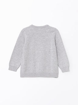 Bisiklet Yaka Uzun Kollu Triko Erkek Bebek Kazak - Waikiki фото 3