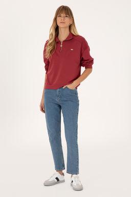 Kad_n Koyu Frambuaz Sweatshirt - U.s. polo assn фото 4