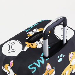 Чехол на чемодан 28, цвет чёрный/разноцветный - Simaland фото 4