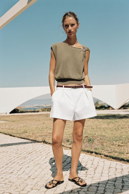 TOP PUNTO FORNITURA / Camel oscuro