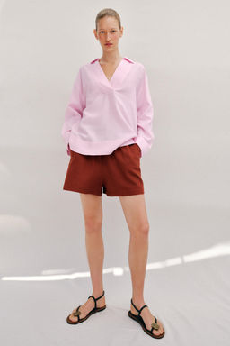 BLUSA ESTAMPADA RAYAS / Rosa